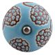 Turquoise Marigold Etched Ceramic Wine Stopper (Pack Of One Piece)